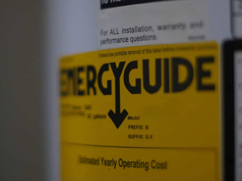 Energy guide label