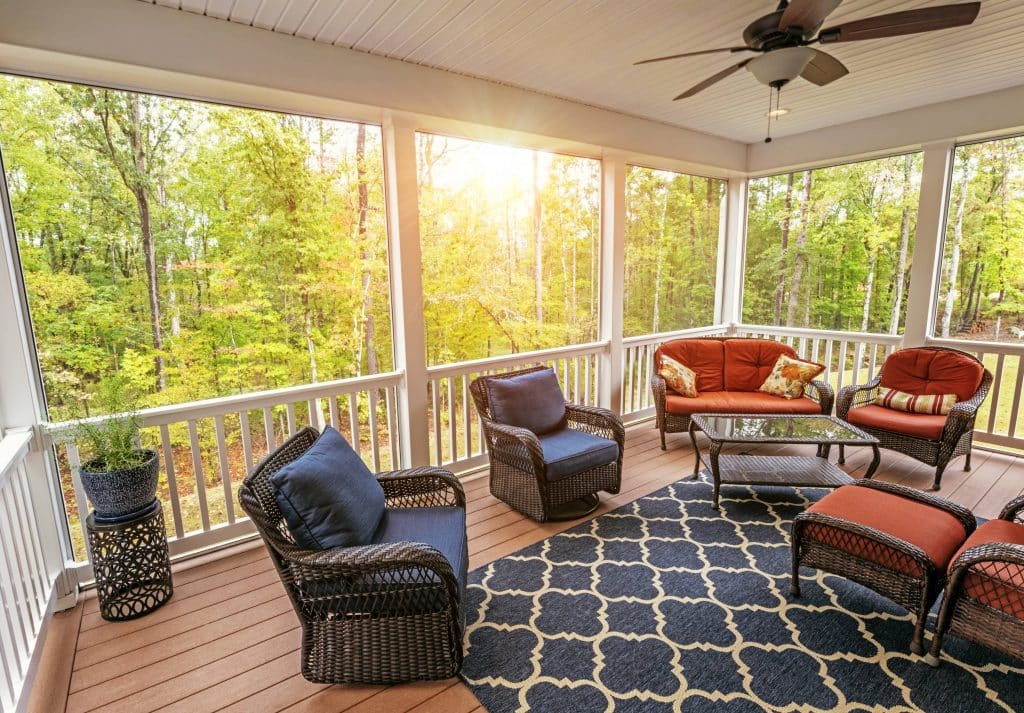 Beautiful screened porch