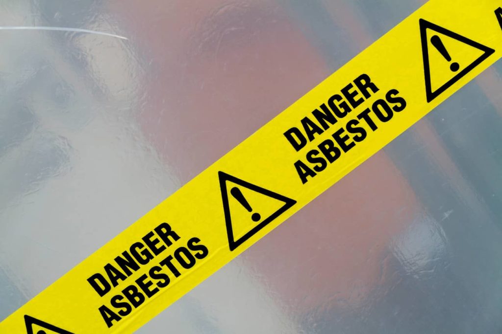 Danger if asbestos is present should be posted.