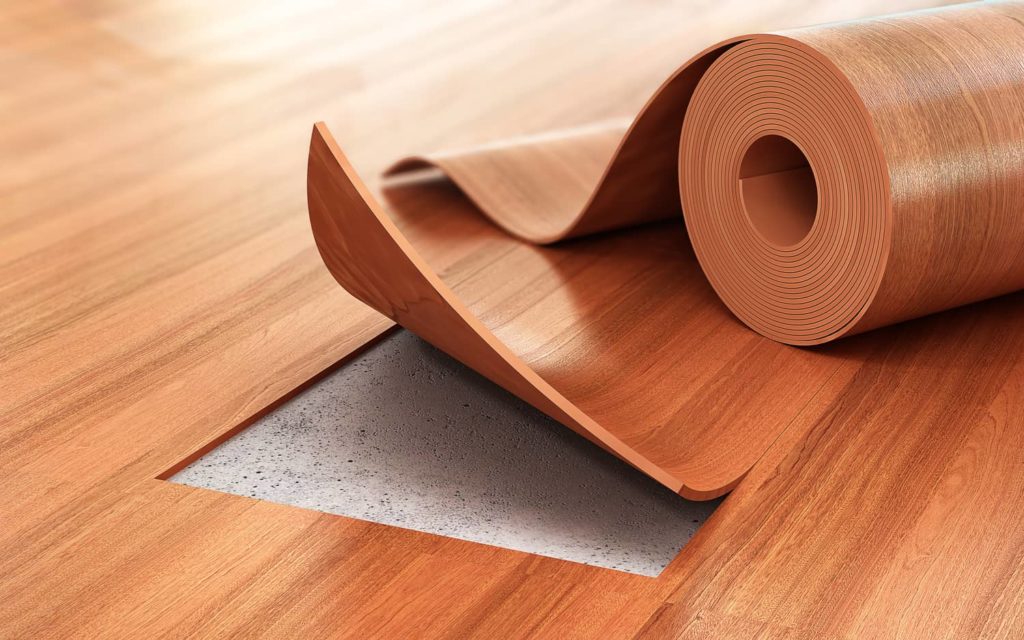 Sheet vinyl is a type of flooring that will expand.