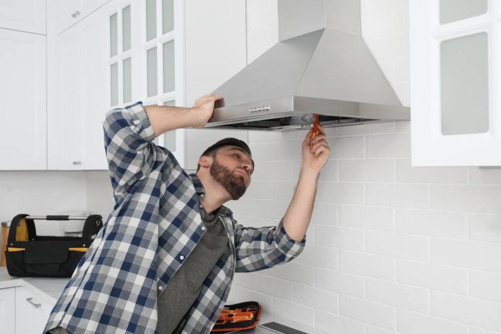 Check to see if your kitchen exhaust fan is working.