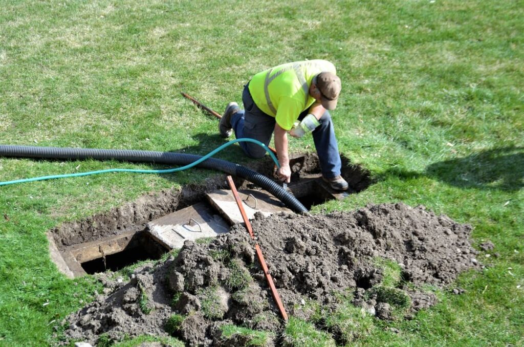 Call a professional to empty your septic tank.