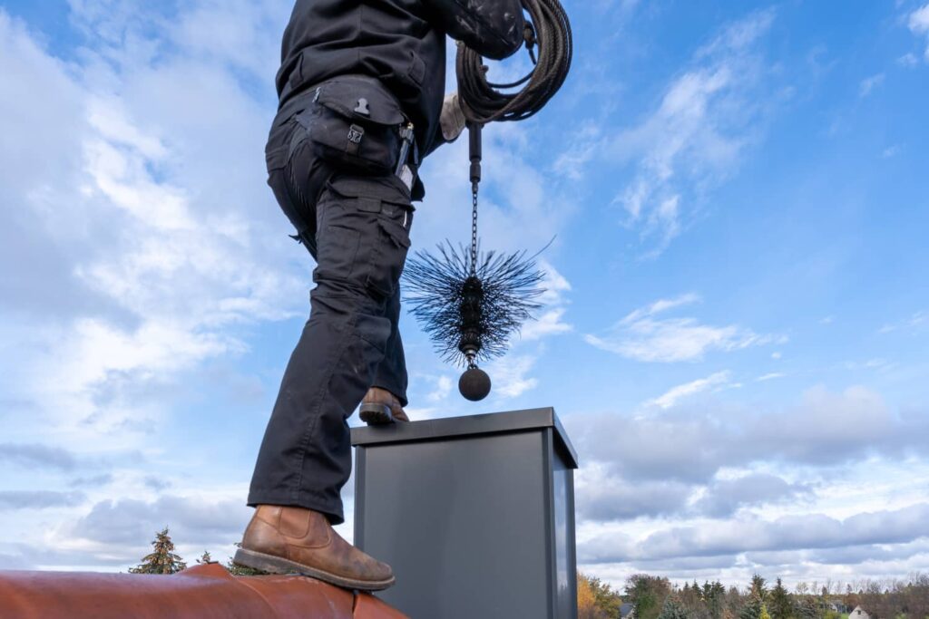 Hire a chimney sweep to protect and maintain your chimney.