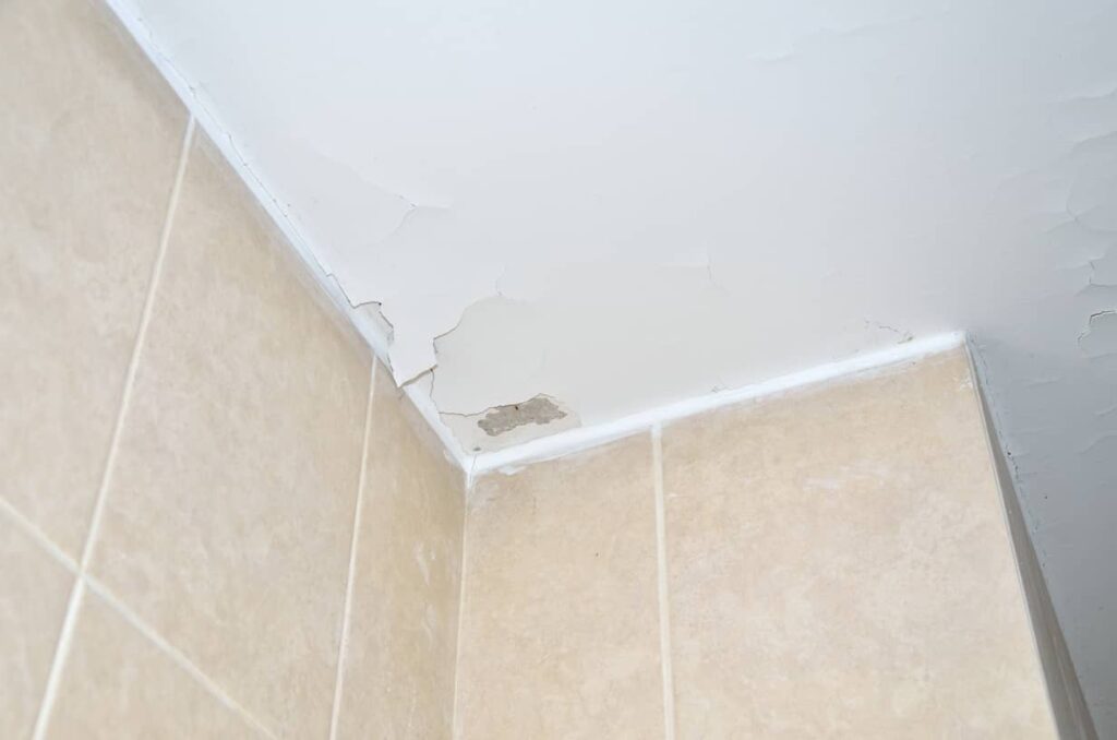 Once you paint a bathroom ceiling, maintenance begins immediately