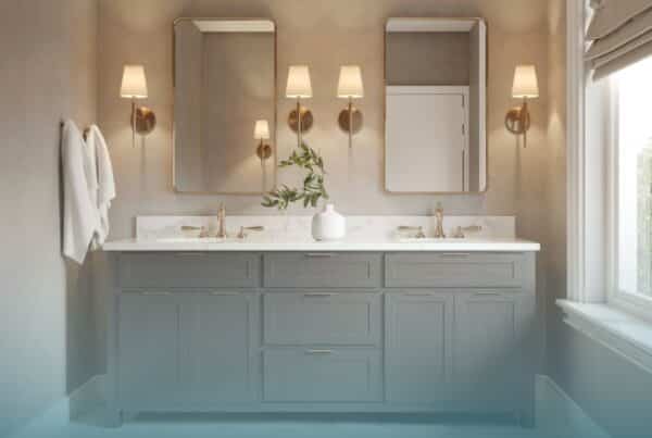 how to remove a bathroom vanity