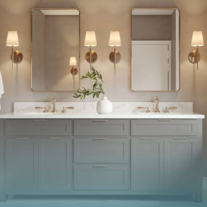 how to remove a bathroom vanity