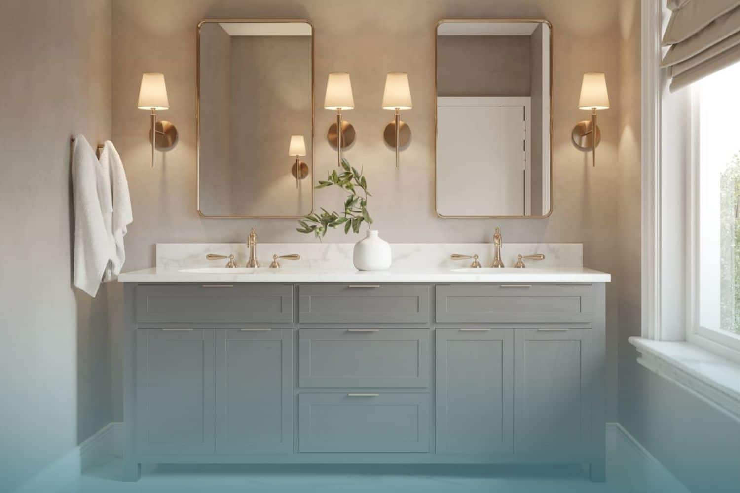 how to remove a bathroom vanity