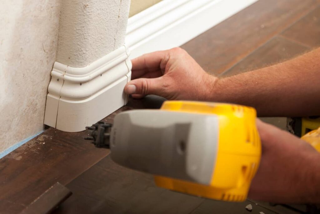 Having the right tools and following the right steps are just as important as using the right size nails for baseboards.