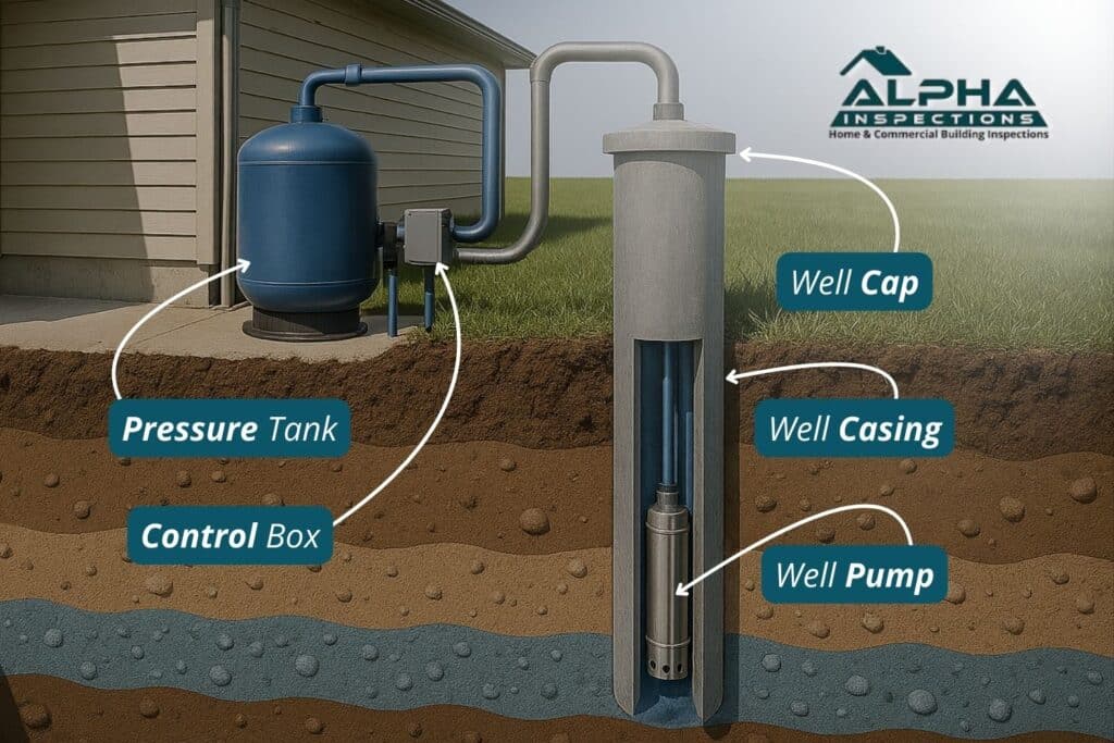 parts of a well important during inspection