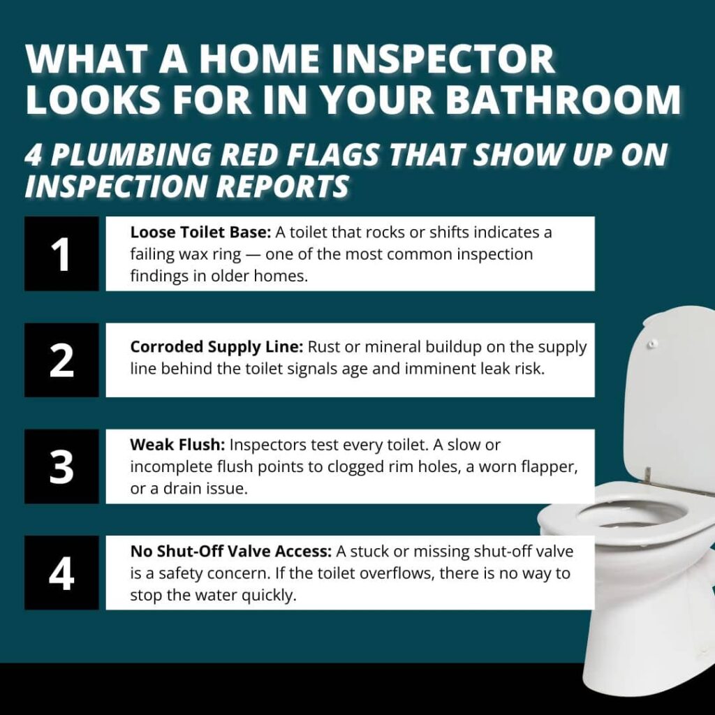 parts of a toilet what a home inspector looks for in your bathroom